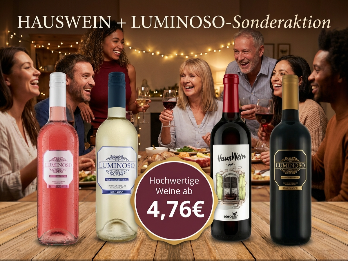 LUMINOSO und Hausweine - unsere günstigsten Premium-Weine