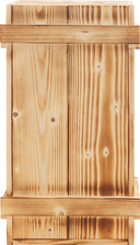 Holzkiste für 2 Flaschen geflammt