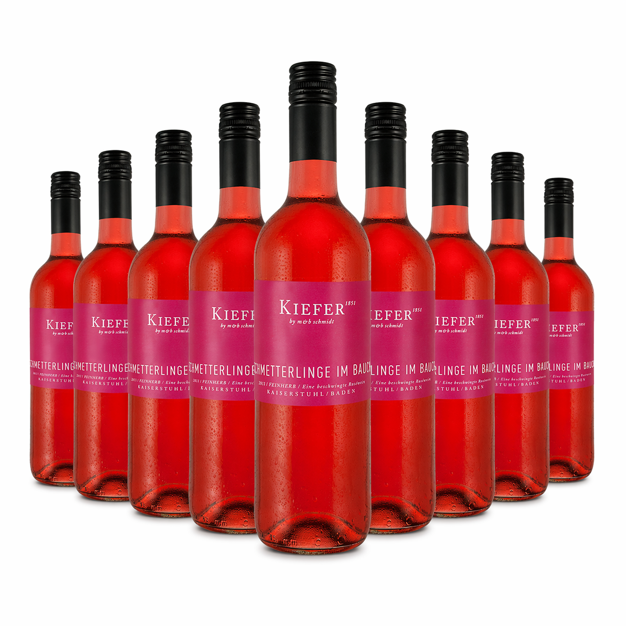 9x Schmetterlinge im Bauch Kiefer Rosé