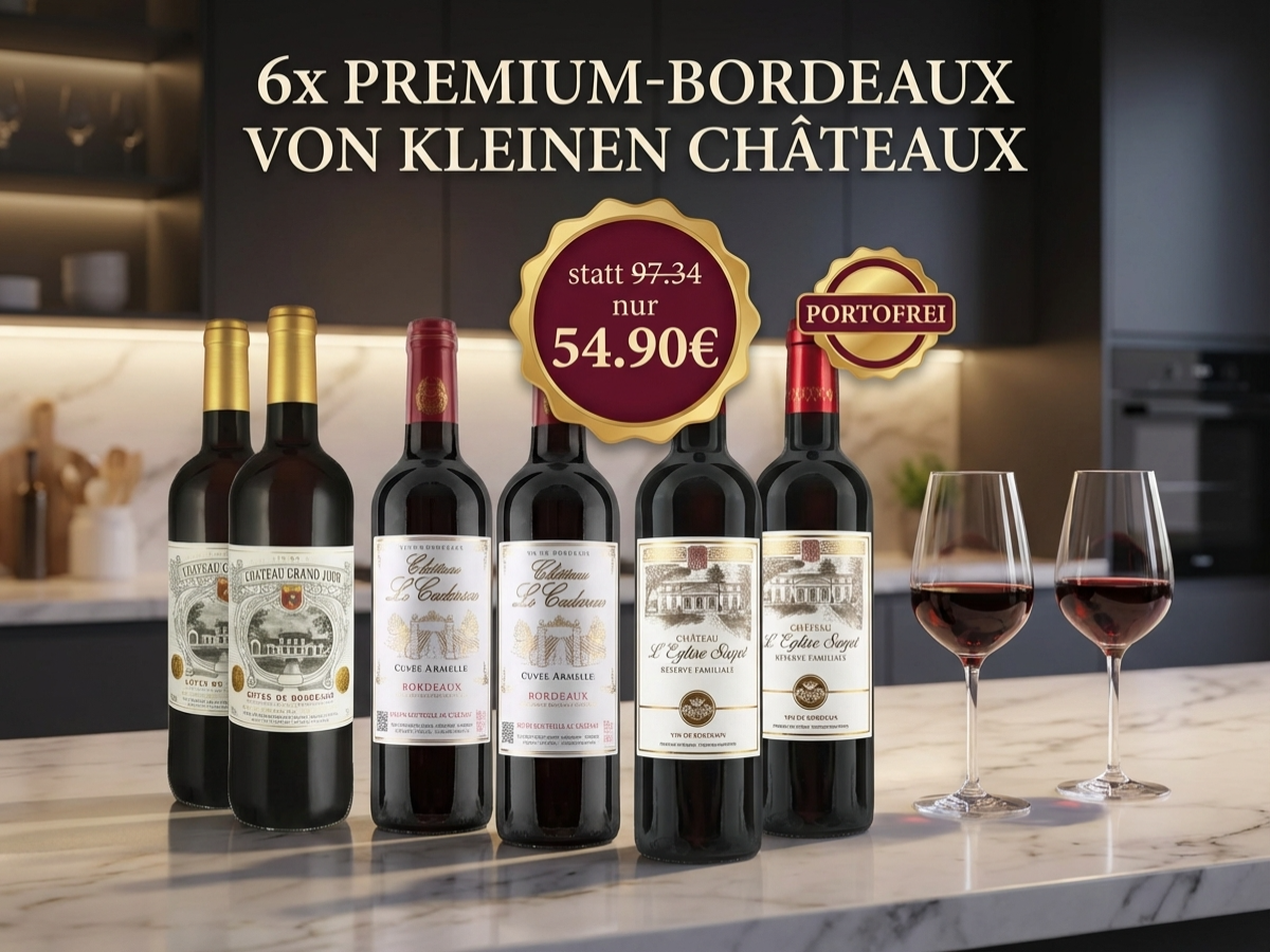 Schnäppchen-Paket von kleinen Bordeaux Châteaux