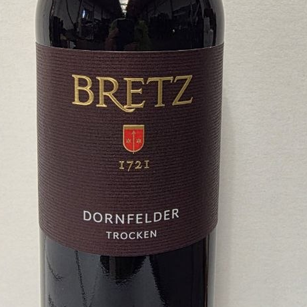 Weingut Ernst Bretz Dornfelder trocken 2023 Etikett