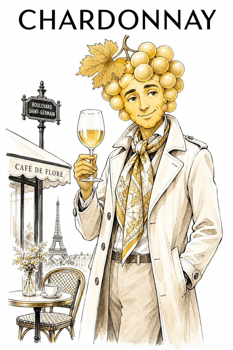 Chardonnay als Der elegante Weltbürger