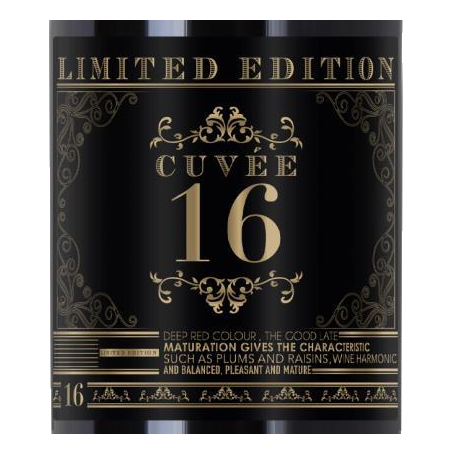 Botter Cuvée 16 Limited Edition – originales Etikettdetail