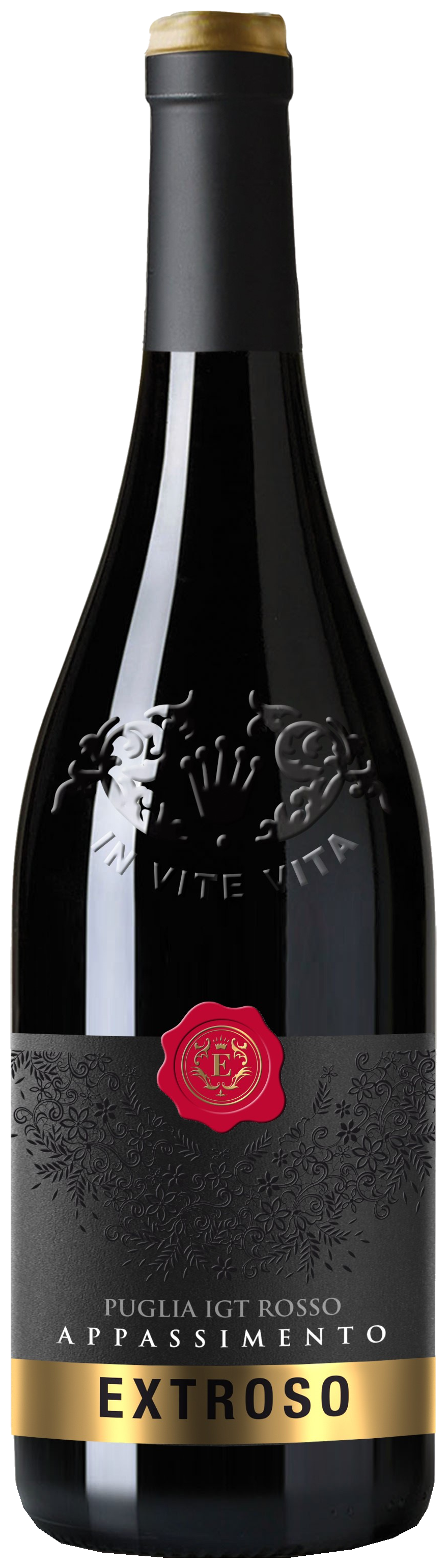 Extroso Puglia IGT Rosso Appassimento – originale Flasche, transparent freigestellt