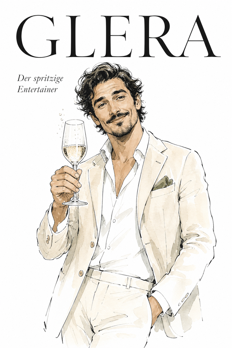 Glera als Der spritzige Entertainer