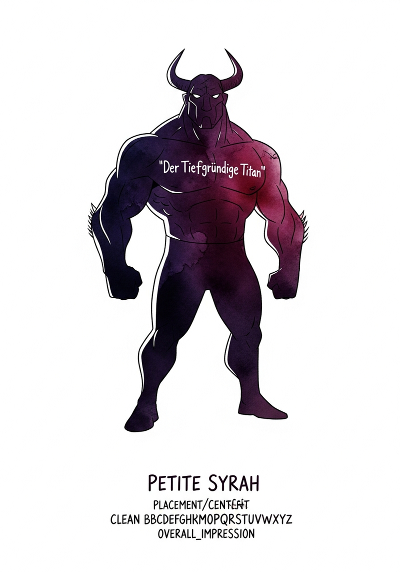 Petite Syrah als Der tiefgründige Titan