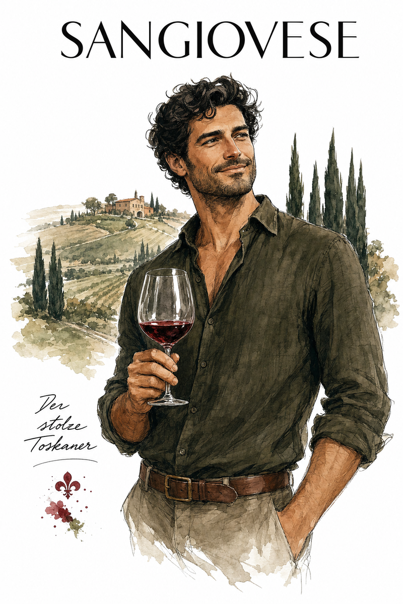 Sangiovese als Der stolze Toskaner