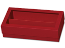 Stülpdeckelschachtel Eleganz Rot für 2 Flaschen
