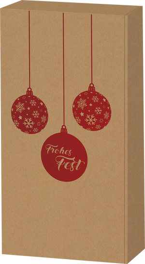 2er Präsentkarton Weihnachtskugel