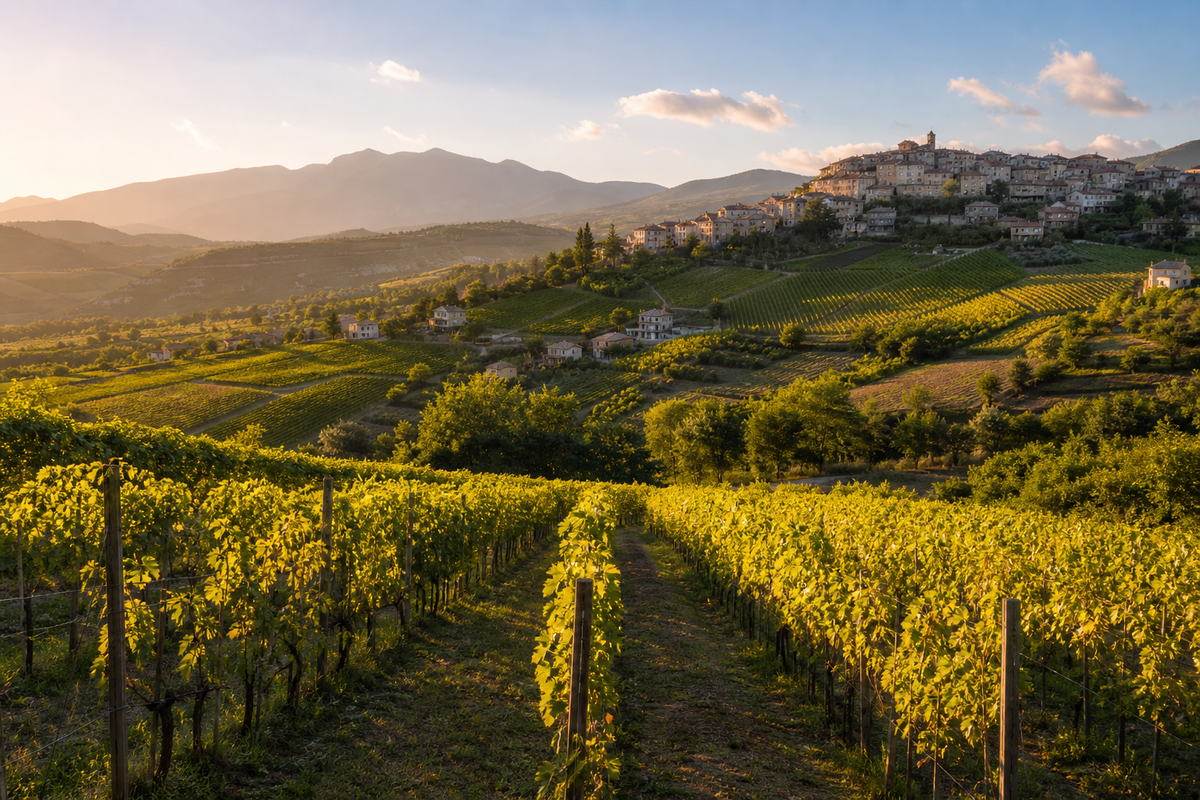Landschaft in der Region Abruzzen