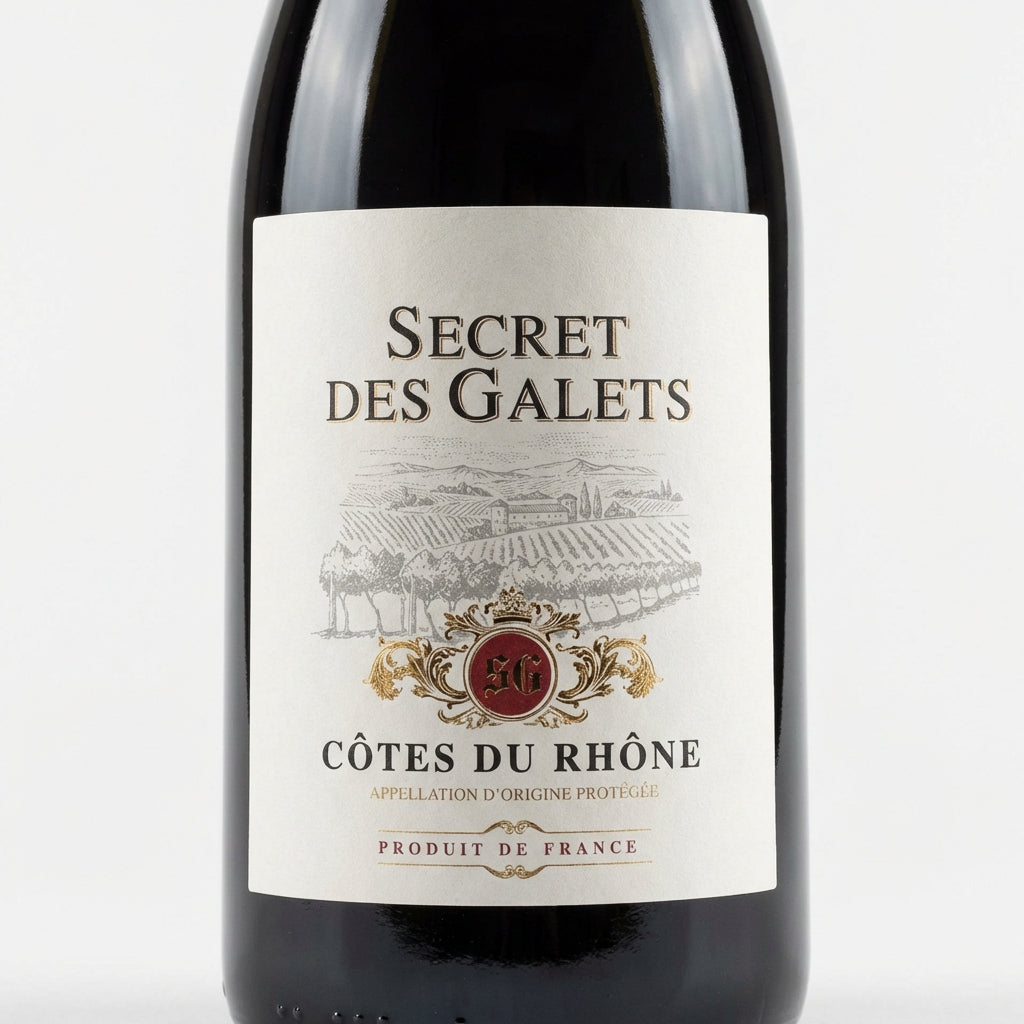 AI generated image for Cotes-du-Rhône Secret des Galets