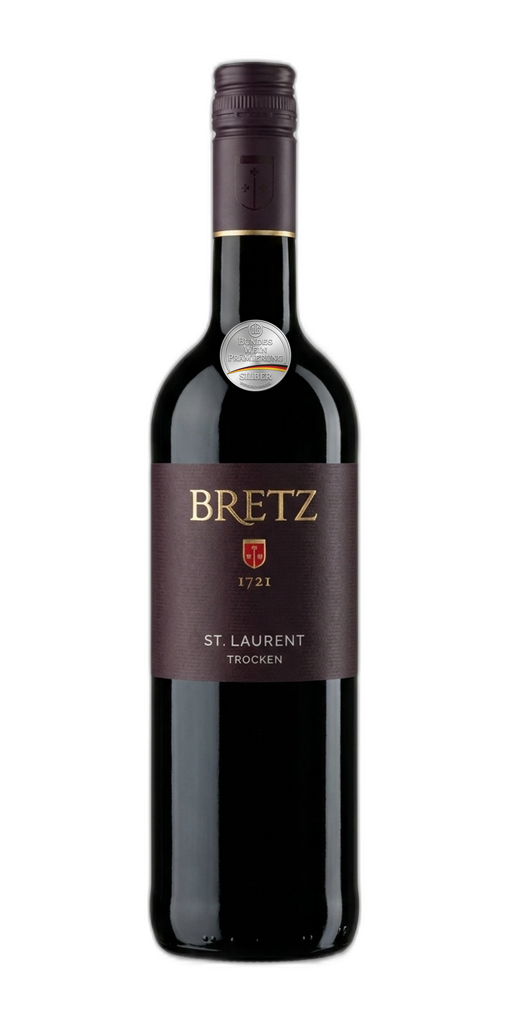 Weingut Ernst Bretz St. Laurent trocken 2023 mit DLG Silbermedaille