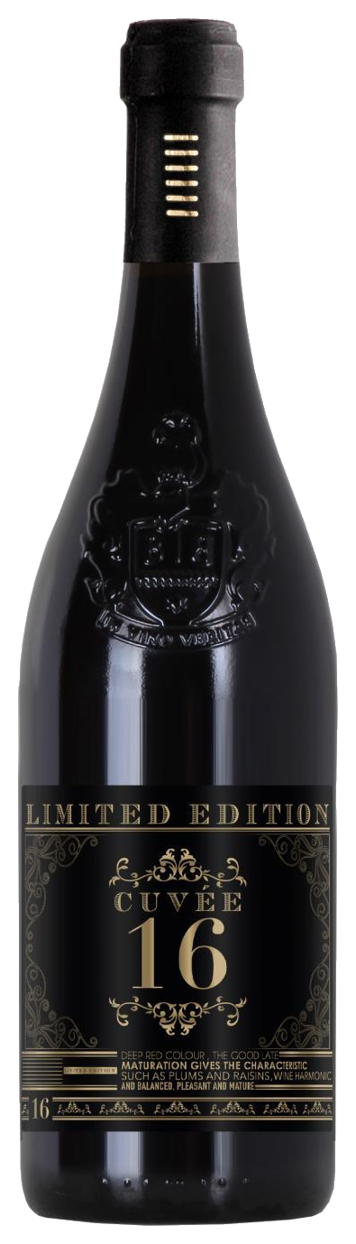 Botter Cuvée 16 Limited Edition – originale Flasche, transparent freigestellt