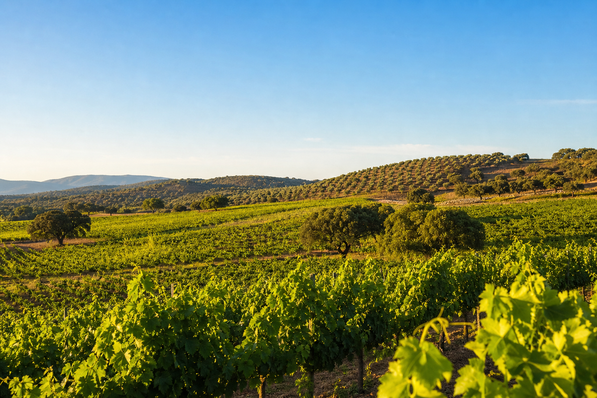 Landschaft in der Region Extremadura