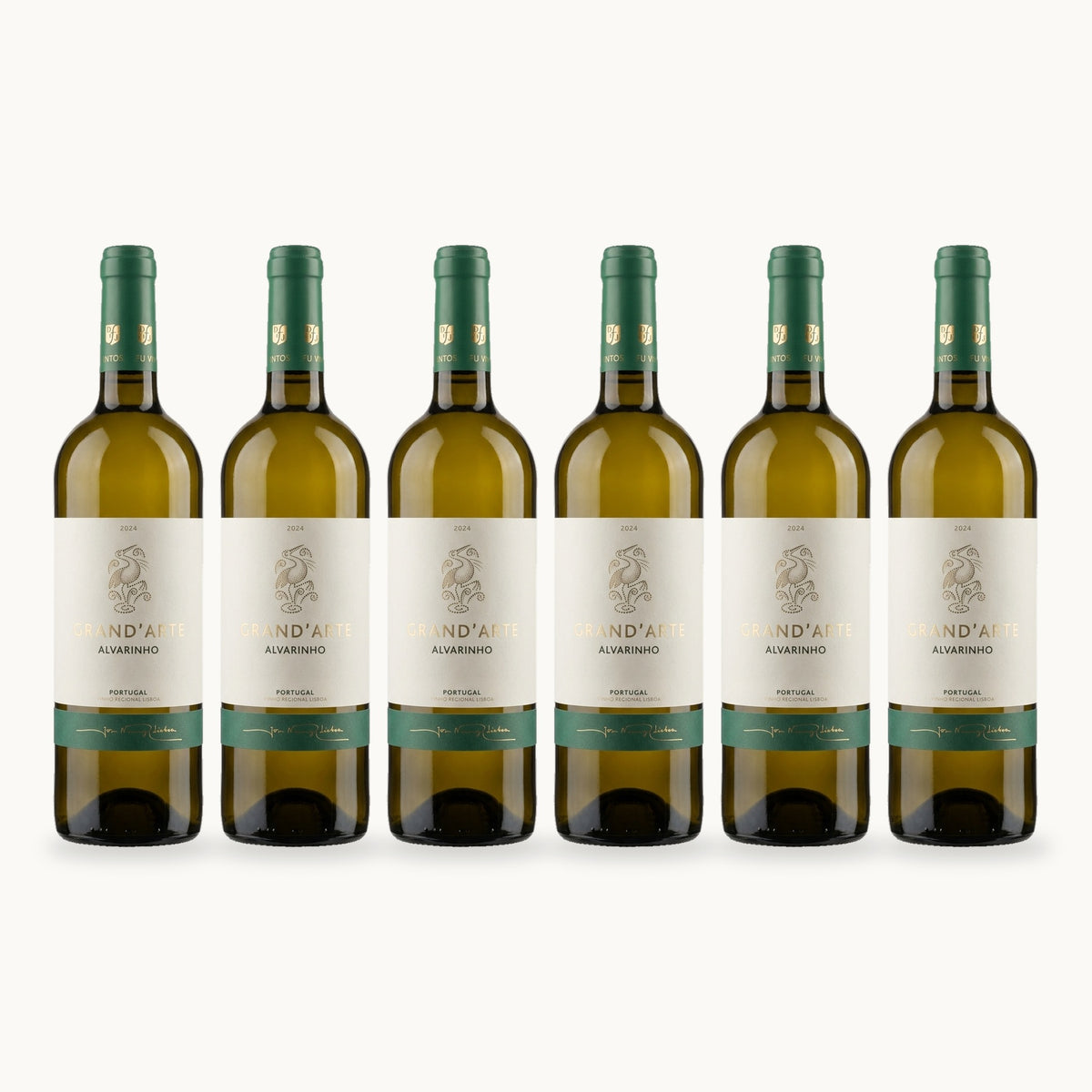 6 vollständige Flaschen GRAND’ARTE Alvarinho Lisboa 2024 – Genusspaket