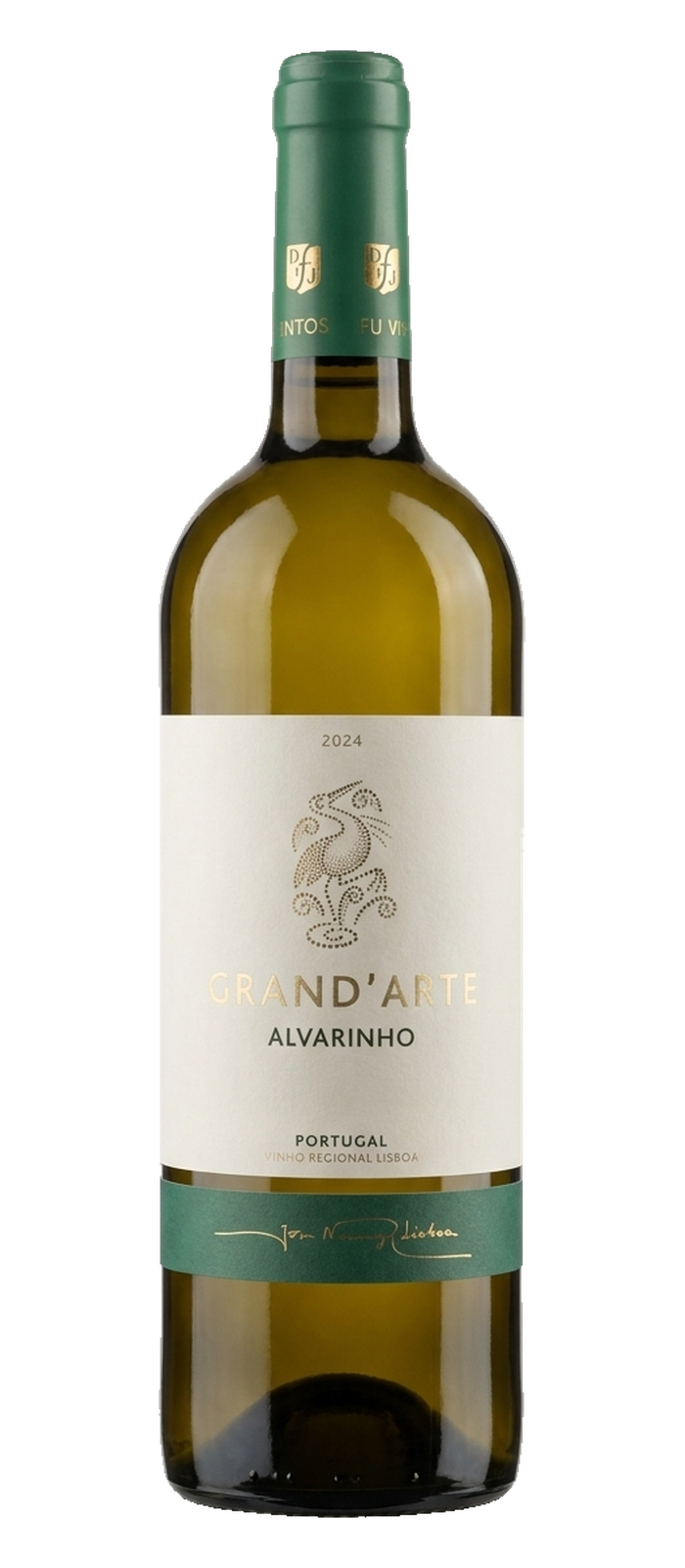 GRAND’ARTE Alvarinho Lisboa 2024 – ganze Flasche, originalgetreue referenzbasierte Studioaufbereitung, transparent