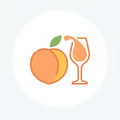 Wein Pfirsich