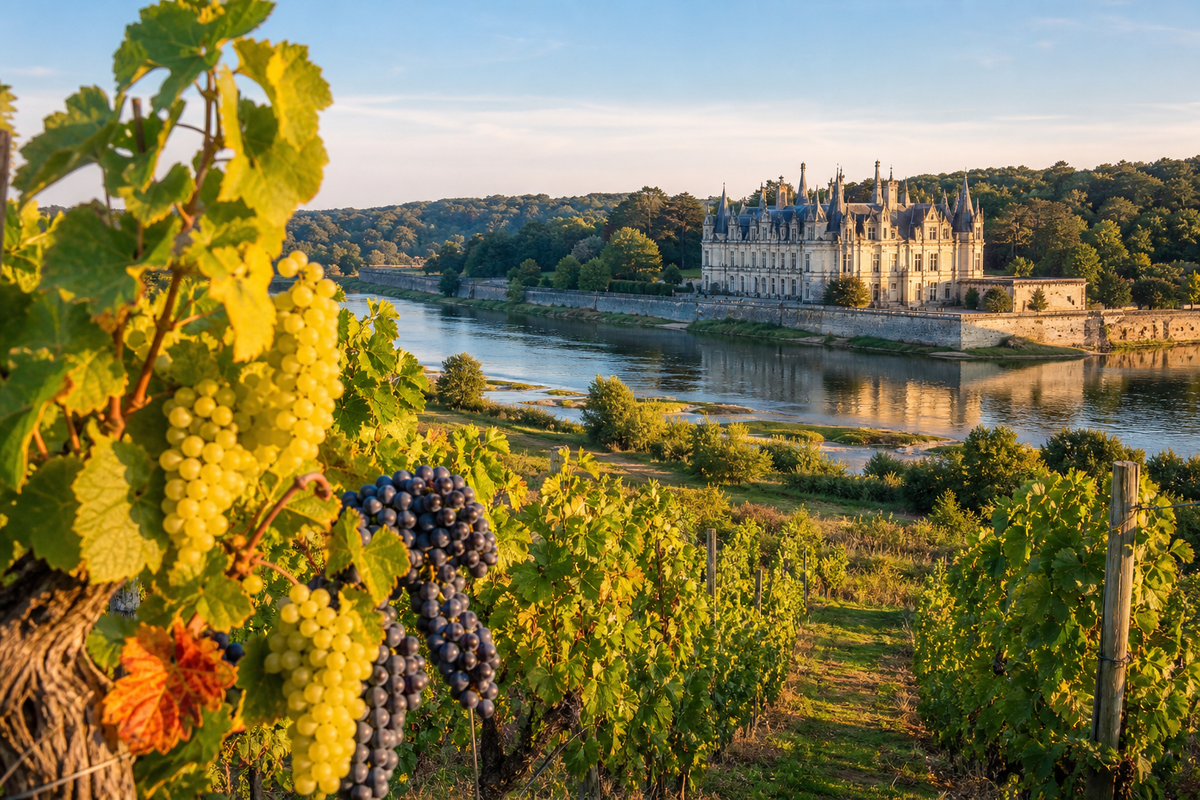 Landschaft in der Region Loire