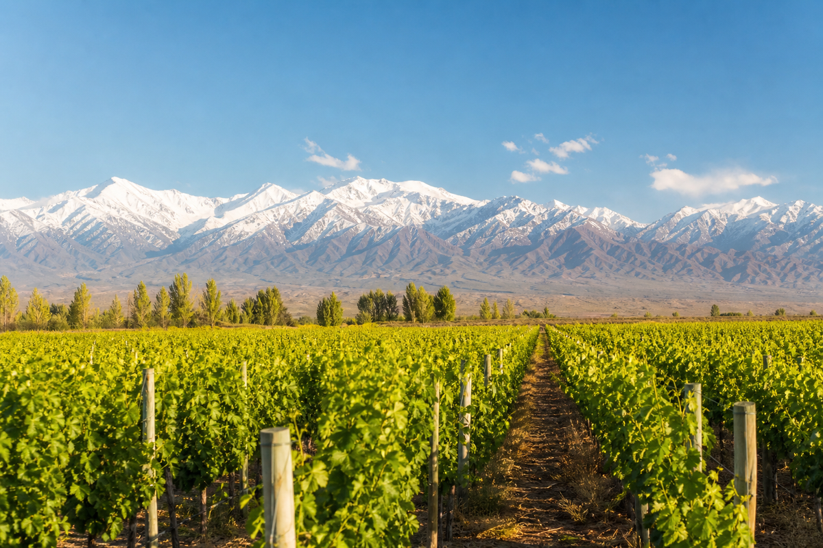 Landschaft in der Region Mendoza