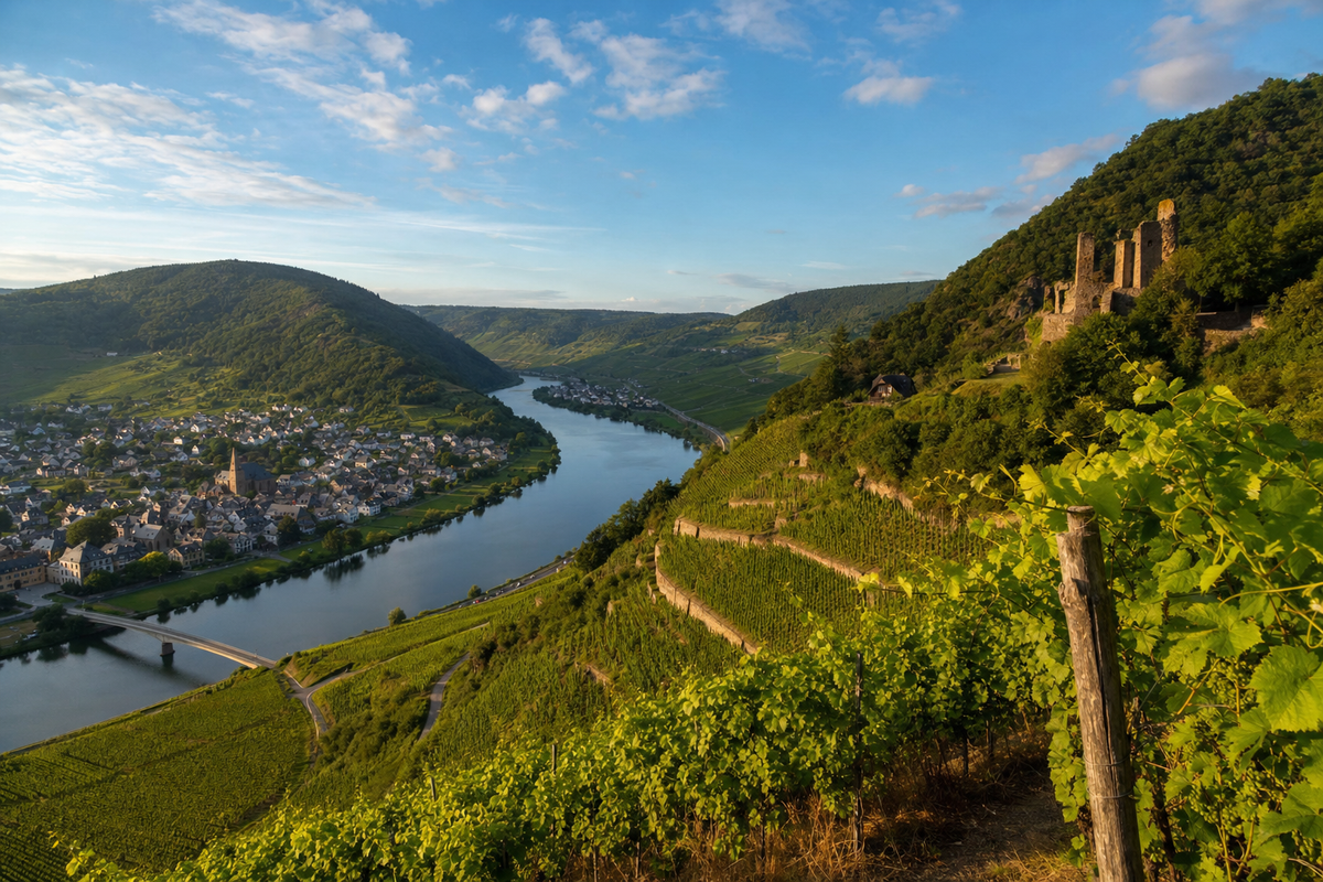 Landschaft in der Region Mosel
