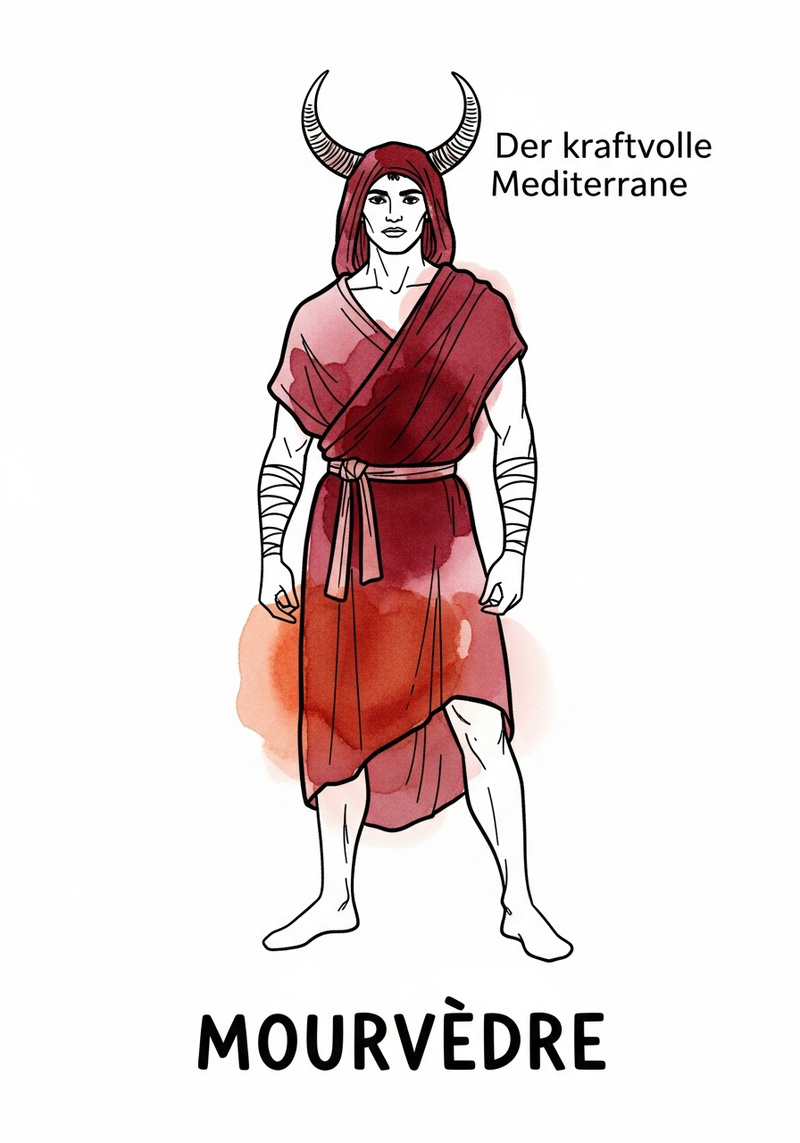 Mourvèdre als Der kraftvolle Mediterrane