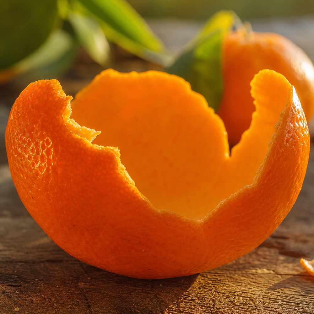Visualisierung von Orangenschale