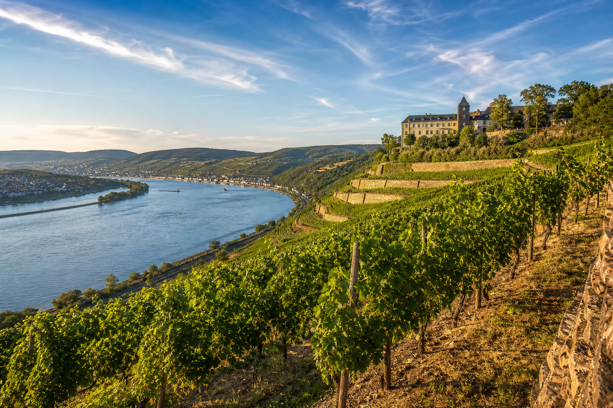 Landschaft in der Region Rheingau