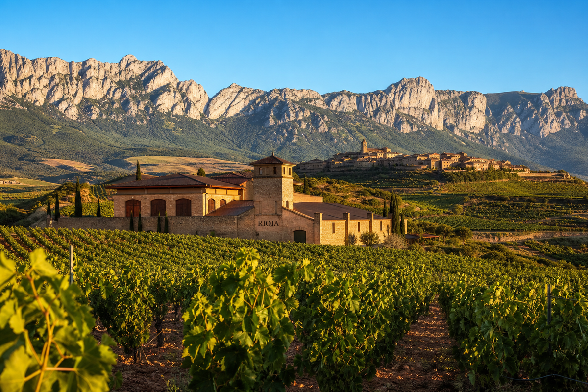 Landschaft in der Region Rioja