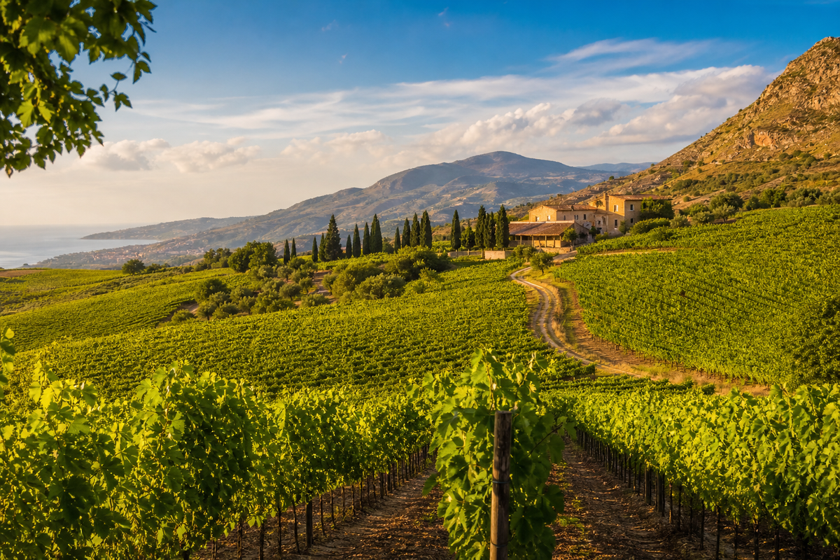 Landschaft in der Region Sizilien