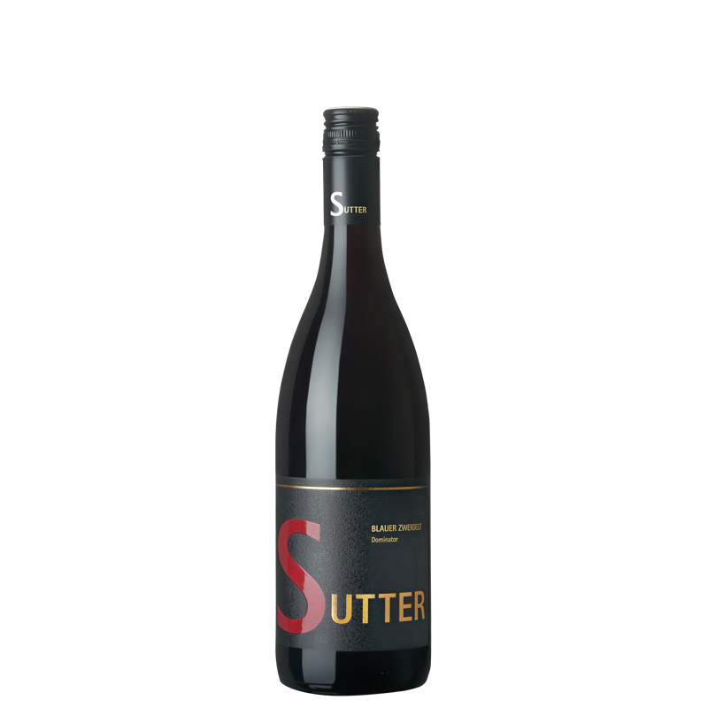 Sutter Blauer Zweigelt Dominator – offizielle freigestellte Ganzflasche