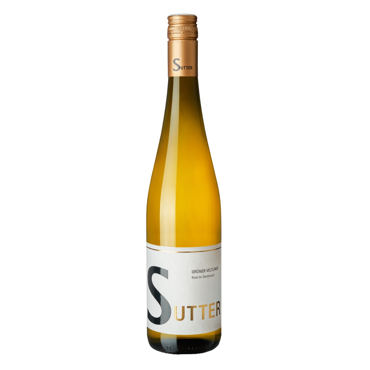 Sutter Grüner Veltliner Ried Im Steinbruch – offizielle Ganzflasche, originalgetreu freigestellt