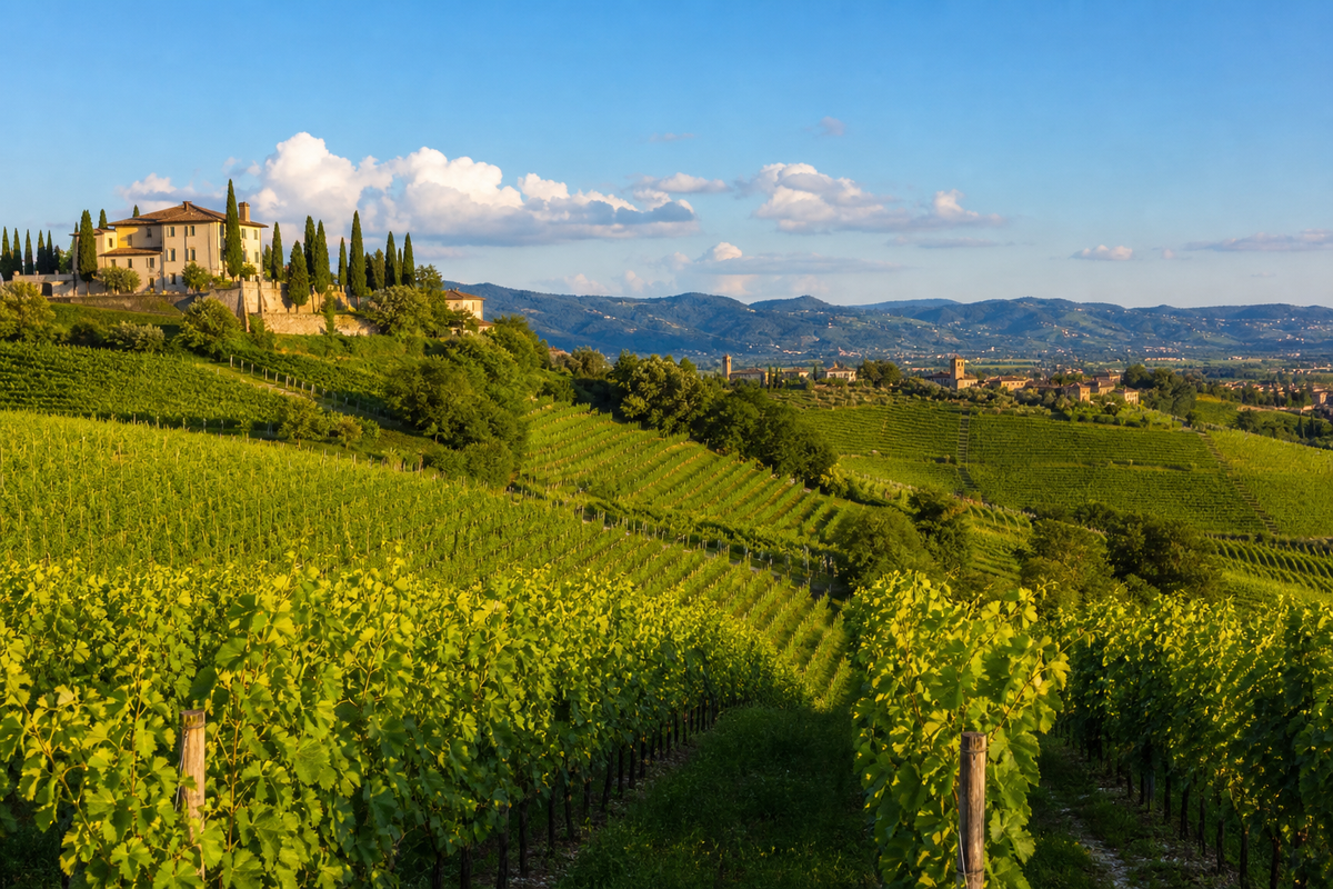 Landschaft in der Region Venetien