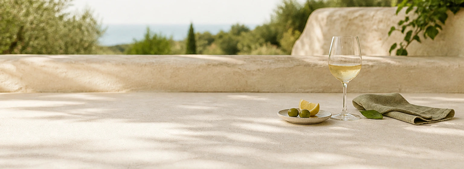 Weißwein – sonniger mediterraner Genussmoment