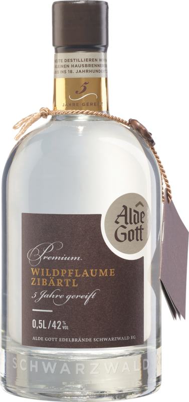 Alde Gott Edelbrand Premium Wildpflaume (Zibärtl) 0,5l