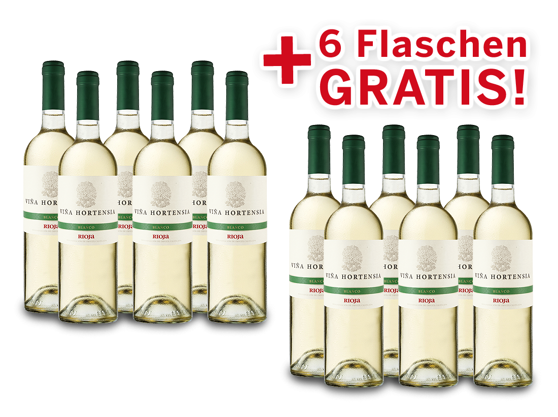 Vorteilspaket 12 für 6 Viña Hortensia Rioja Preferido Blanco