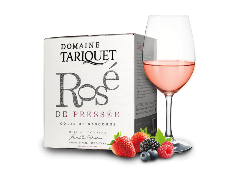 Domaine Tariquet Rosé de Pressée IGP 3l Bag in Box