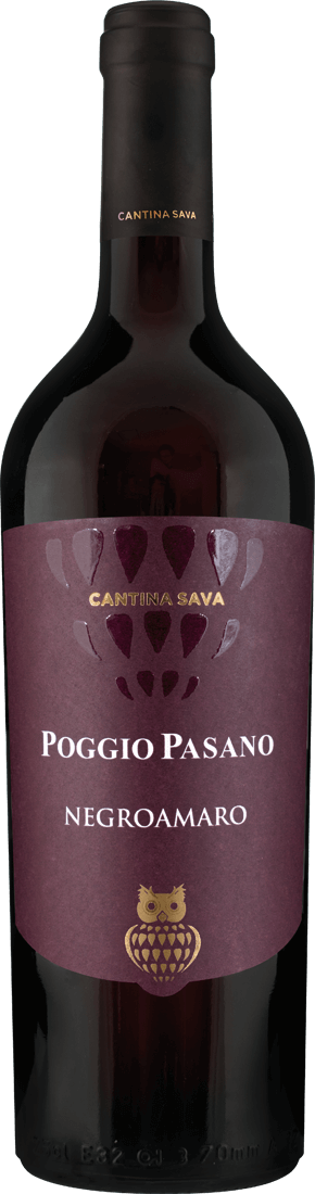 Cantina Sava Poggio Pasano Negroamaro IGP 2021 013440 ebrosia Weinshop DE