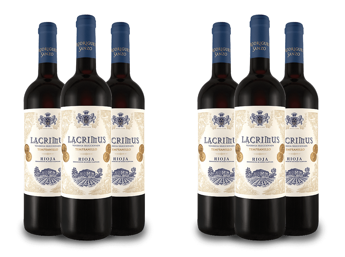 Vorteilspaket 6 für 3 Javier Rodriguez Rioja Lacrimus 013004 ebrosia Weinshop DE