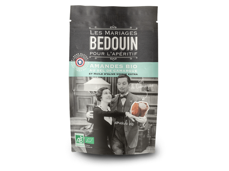 Les Mariages BEDOUIN Bio-Mandeln mit Camargue-Salz 100 g