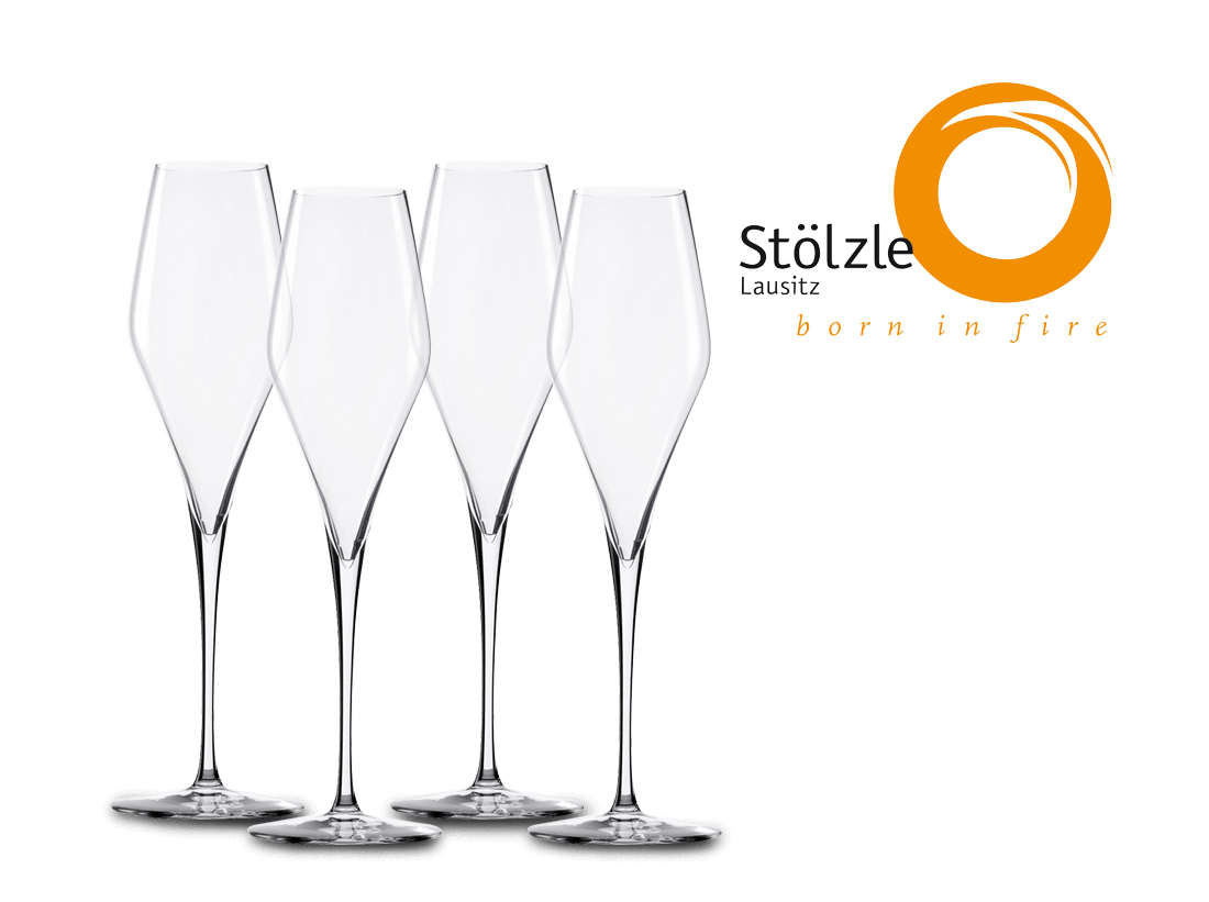 Image of Stölzle Champagnerkelch Q1 mundgeblasen 4er Set