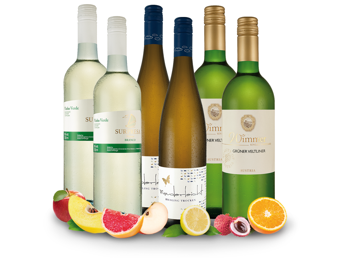 Genial frische Weißweine im Sommerglückspaket 013383 ebrosia Weinshop DE