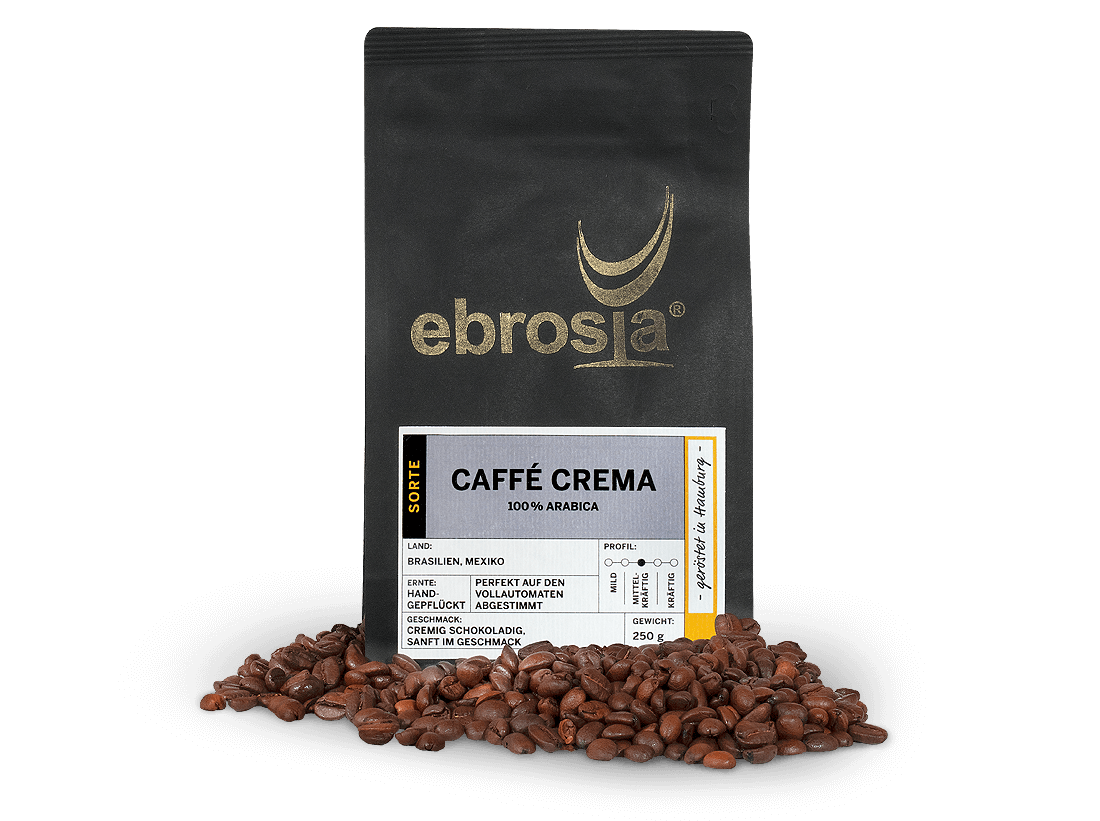 ebrosia Kaffee Cafe Crema Bohne 250 g