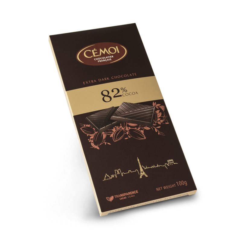 Cémoi Zartbitterschokolade 82% Kakao 100 g
