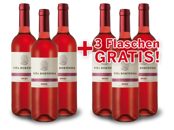 Vorteilspaket 6 für 3 Viña Hortensia Rioja Garnacha Preferido Rosado