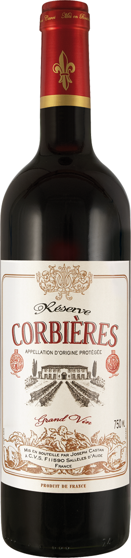 Joseph Castan Corbières Grand Vin Rouge Réserve AOC 2020 009209 ebrosia Weinshop DE