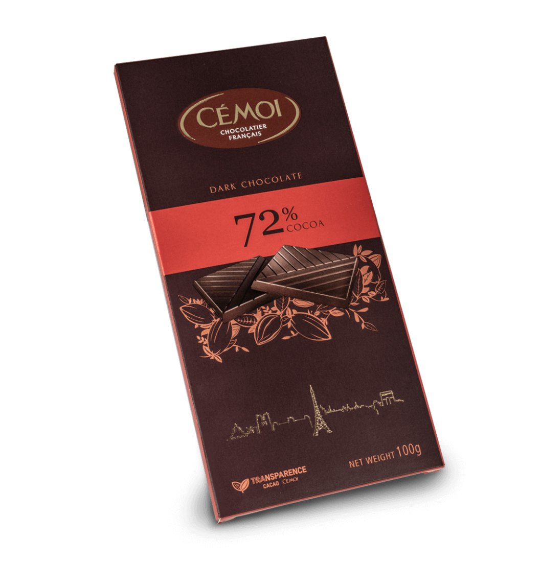 Cémoi Zartbitterschokolade 72% Kakao 100 g