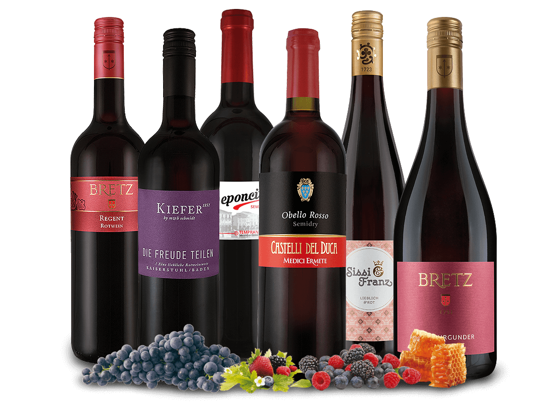 Unsere besten lieblich-süßen Rotweine 009102 ebrosia Weinshop DE