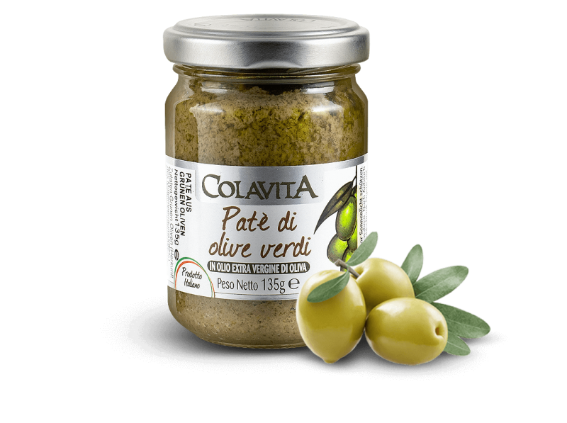 Colavita Grüne Oliven-Paste mit nativem Olivenöl Extra 135 g