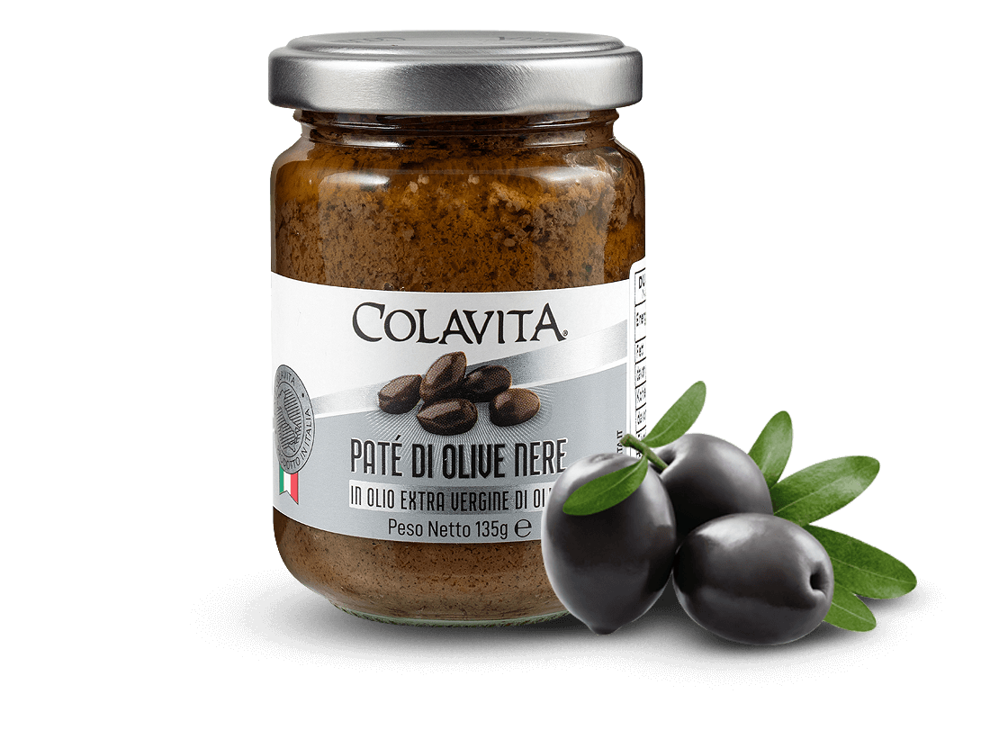 Image of Colavita Schwarze Oliven-Paste mit nativem Olivenöl Extra 135 g