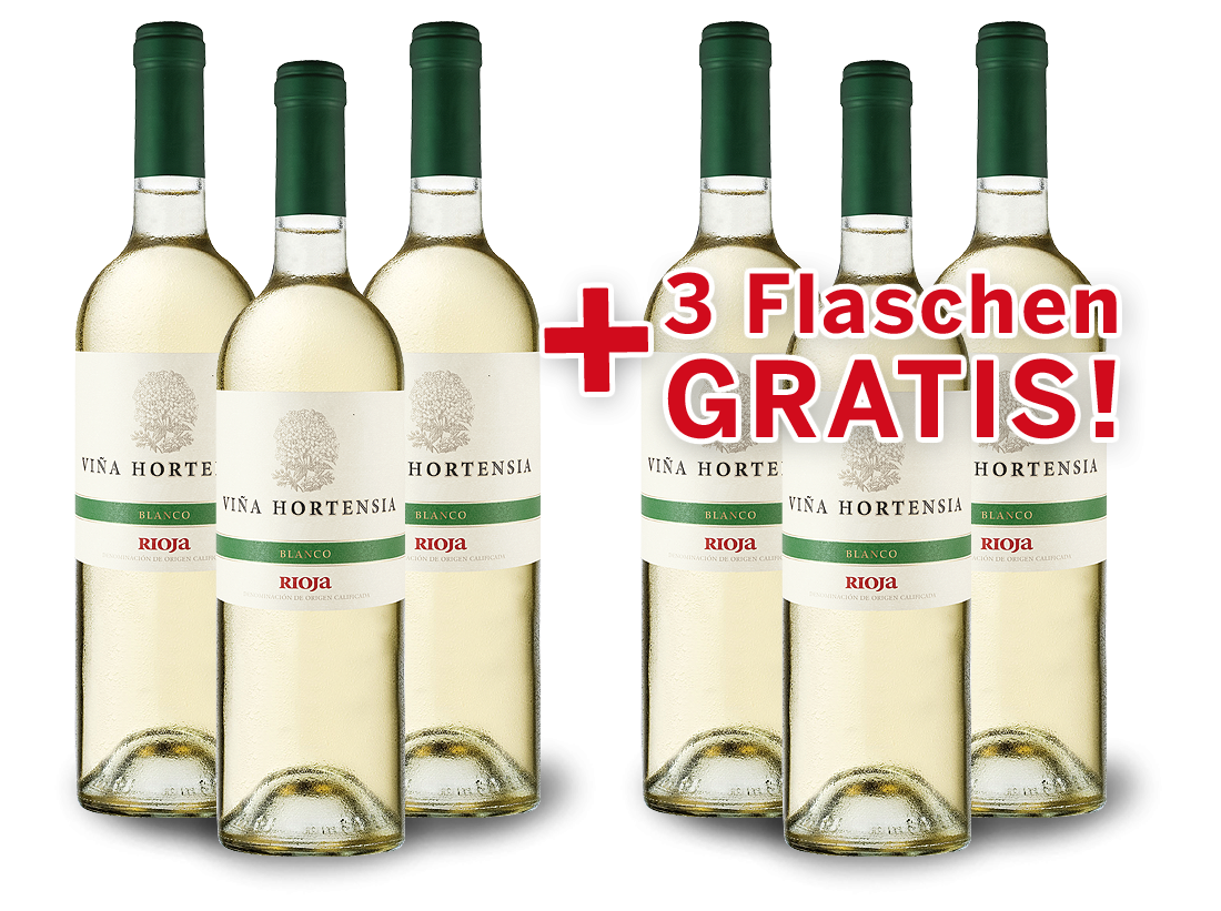 Vorteilspaket 6 für 3 Viña Hortensia Rioja Preferido Blanco